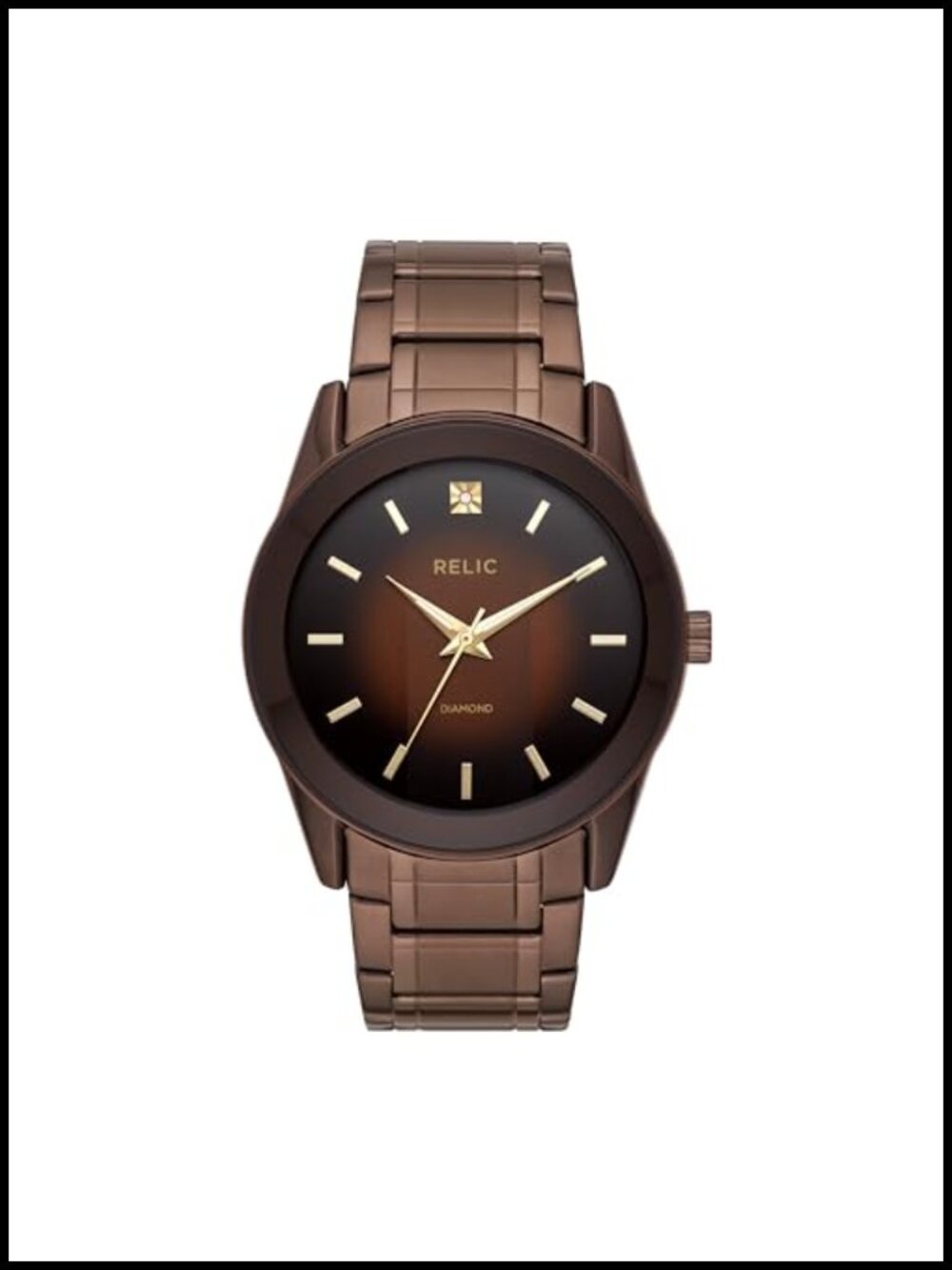 Fossil Men's Rylan Stainless Steel Diamond Accent Analog Watch - Water Resistant